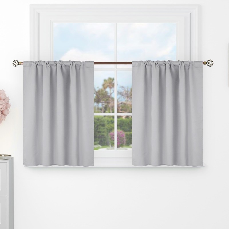 BGment Short Blackout Curtains 30 Inch Length for Small Windows