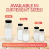 Reli. Plastic Juice Bottles [48 Bulk Pack] [8 oz] Square