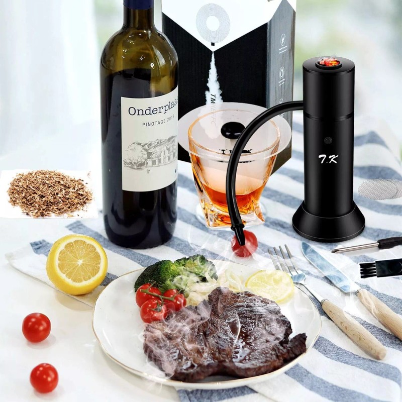 TMKEFFC Smoking Gun Portable Smoker Infuser, Handheld Cocktail Smoke Food