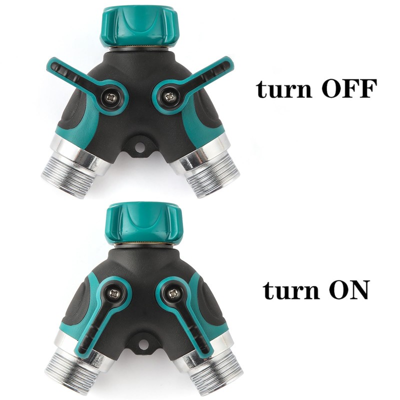 Sanpaint Hose Splitter 2 Way Heavy Duty Y Valve, Spigot