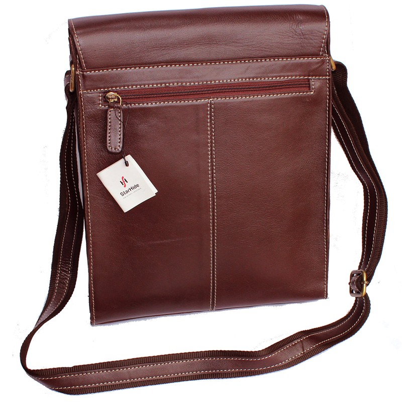 STARHIDE Women Genuine Leather Travel Messenger Cross Body Shoulder Bag