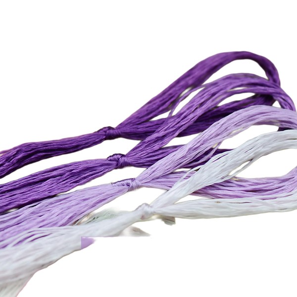 4PCS 20M Embroidery Thread Mulberry Silk Cross Stitch Threads Purple