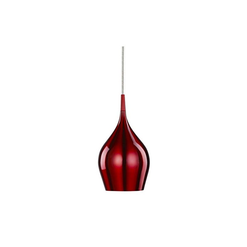 6461-12RE Red Vibrant Metal Ceiling Pendant Light