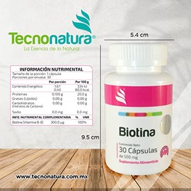 BIOTINA c30 capsulas TECNONATURA                                                                                                                      