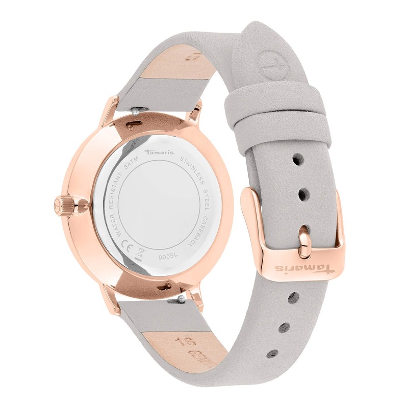 Tamaris Watch, Rose Gold / Grey, Modern
