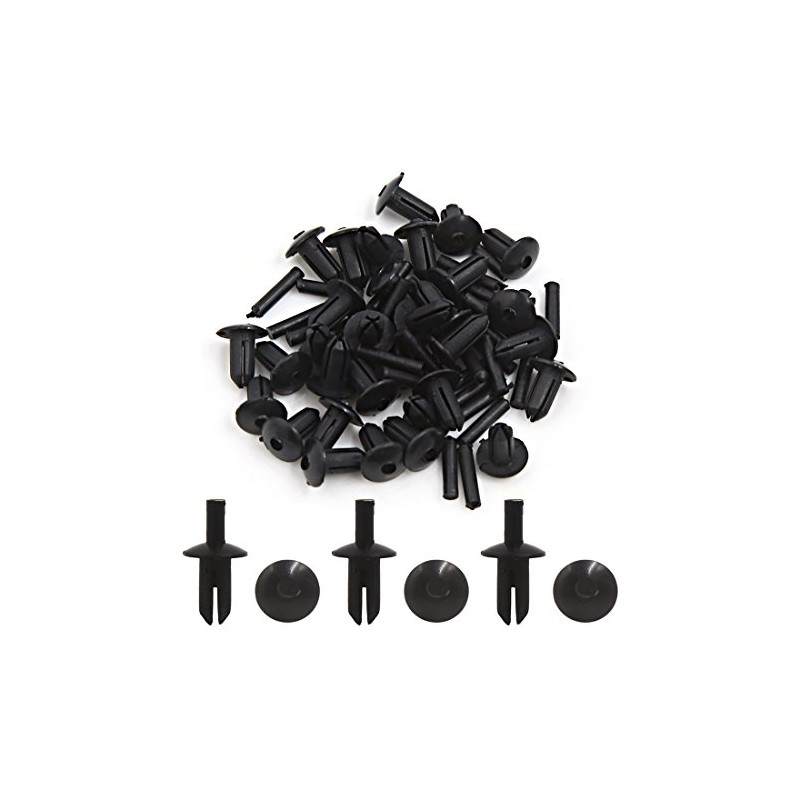 sourcingmap 30Pcs 5mm Dia Hole Rivets Splash Guard Fastener Retainer