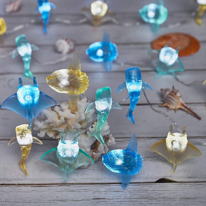 Nautical theme Sea Life Decorative Fairy String Lights, Whale Shark,