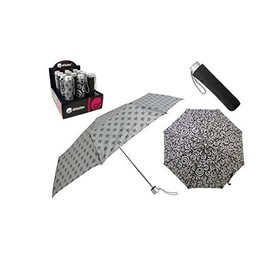 KS Brands DRIZZLES UMBRELLA BLACK & WHITE PRINTS