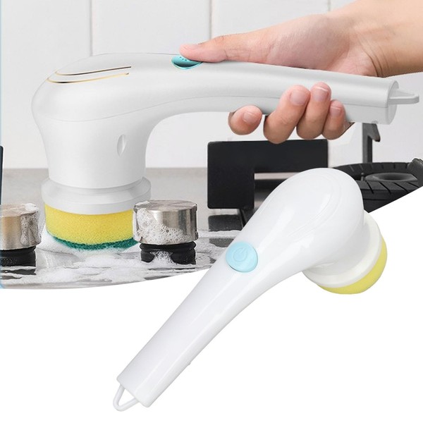 Electric Cleaning Brush, Cordless Handheld Electric Spin Scrubber with 5