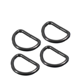 West Coast Paracord 10 Pack - Black Metal 3/4 Inch D-Rings