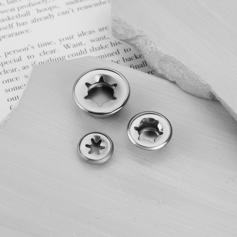 ECSiNG 50PCS Capped Starlock Washers 4mm-10mm for Shaft Retaining Push