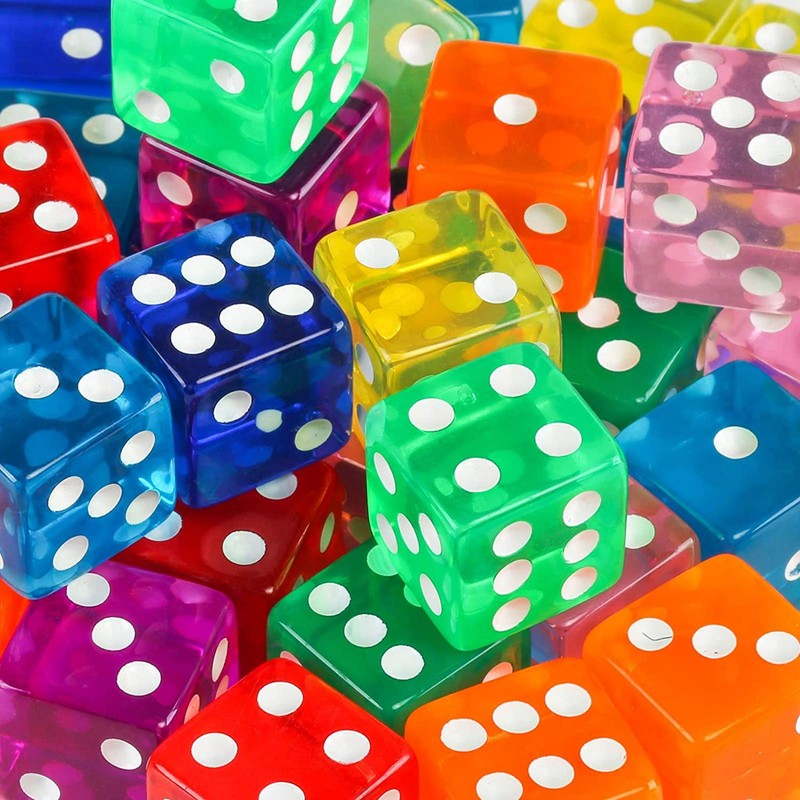100pcs Dice Stacking 16mm Dice Dice Stress Relief Party KTV,