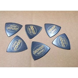 COOL PICKS 6 x Cool Ultra SR Triangle Guitar Picks 0.60mm Rubberized grip Series Cellulon