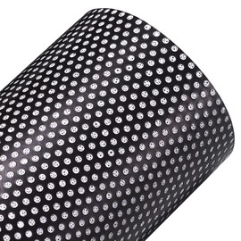 JSCARLIFE Black Disposable Perforated Vinyl Window Privacy Film, Durable Mesh Stickers, Room Privacy Window Stickers, Office Glass Door Decals Decoration (30cm*120cm)