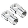 sourcing map M8 Female Thread 8 mm Hole Diameter Silver