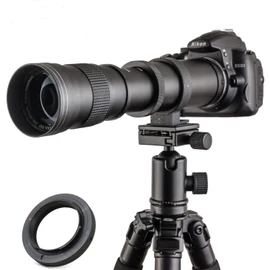 Telephoto Lens EF Lens JINTU420-800mm f/8.3 Manual Zoom Lens for Canon EOS T7i T6 T6i T6s T7 T8i T3i, T4i, T5, T5i, SL2, SL1 4000D 2000D 80D 90D 5D III 6D 7D II 60D 70D SLR Camera Lens