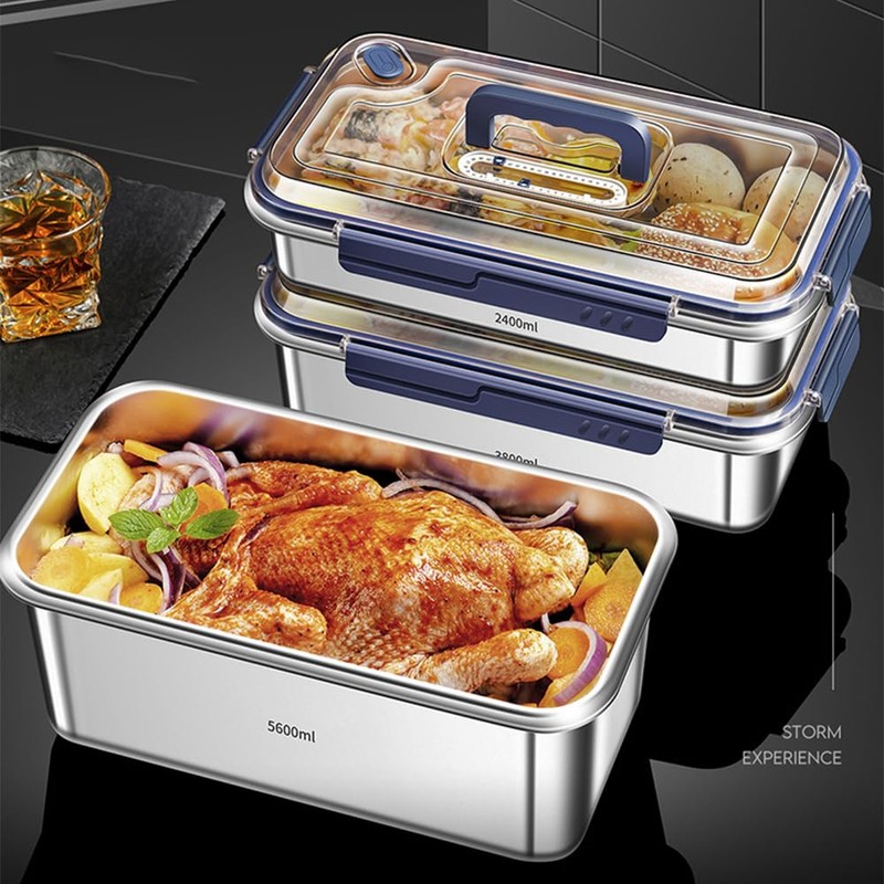 Karlak Food Storage Containers with Lids Aight Food Grade 316