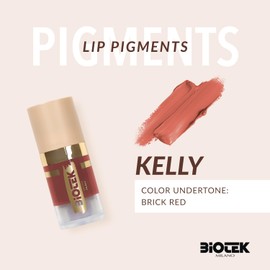Biotek Lip Pigment for Permanent Makeup - Brick Red Color for Lip - Made in Italy - Kelly 0,24 fl.oz.