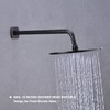 TRUSTMI Shower Arm with Flange ORB, 16 Inch L-Shaped Wall