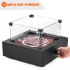 ONLYFIRE OUTDOOR LIVING 15.7" Portable Propane Gas Fire Pit Side-Mounted,