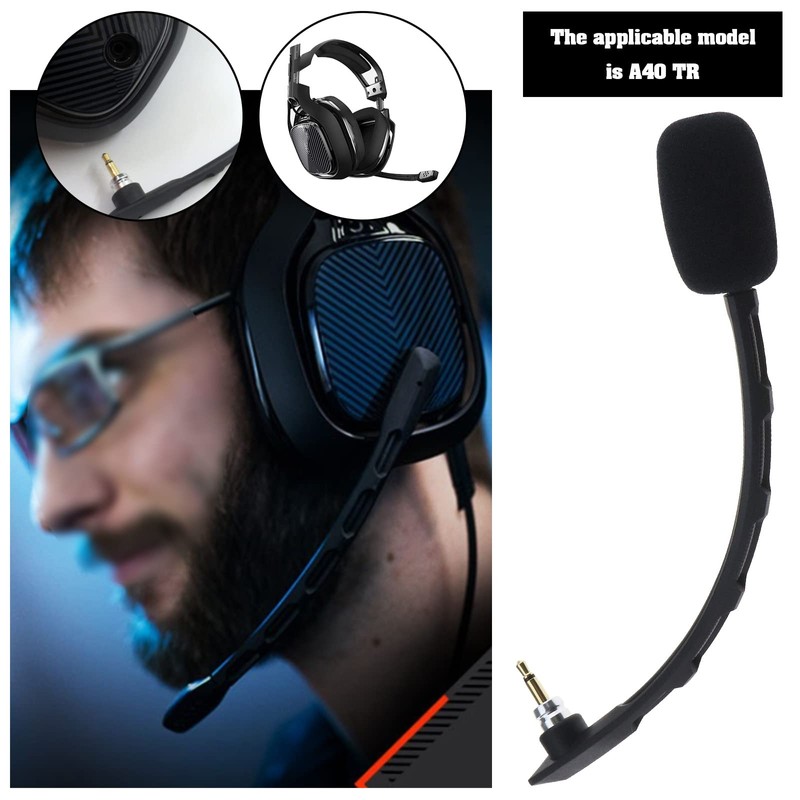 3.5 mm Headphone Microphone Compatible with Astro A40 TR Gaming