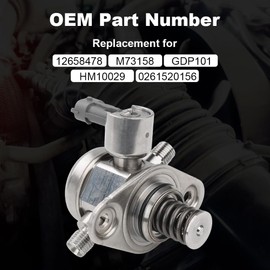 WATERWICH High Pressure Fuel Pump Compatible with Buick Regal Verano, Chevy Cobalt HHR, Pontiac Solstice, Saab 9-5, Saturn Sky 2.0L L4 2007-2016 Replacement for GDP101 M73158 12658478