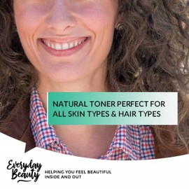 Everyday Beauty Helping You Feel Beautiful Inside And Out Rosemary Hydrosol - Bulk 32 Fl Oz - Alcohol-Free Vegan All Natural Refreshing for Face, Scalp & Hair - Uplifts, Calming & Soothing for All Skin Types