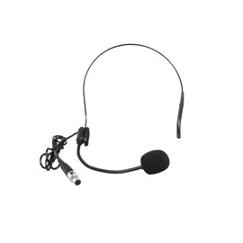 OMNITRONIC UHF-E Series Headband Microphone Black | Headband Microphone for UHF-E Pocket Transmitter