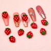 3D Nail Charms Pink Red Cherry Strawberry Flower Nail Charms