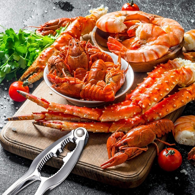 24 Pcs Crab Crackers and Tools, Heavy Duty Nut Crackers