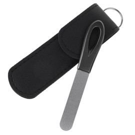 minkissy Sturdy Nail Files Double-head Stainless Steel Nail Grinder Coarse Grit Metal Manicure Tools