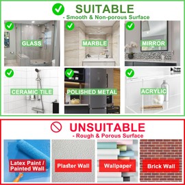 Bruzdi Suction Cup Hooksand Adhesive Hooks, 4 Pack – Matte Black Stainless Steel Robe Hooks for Bathroom, Kitchen, Bedroom, Hotel, Pool - Sliver