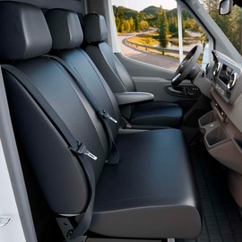 Walser Car Seat Covers Transporter Fit, Anthracite, Compatible with VW T6