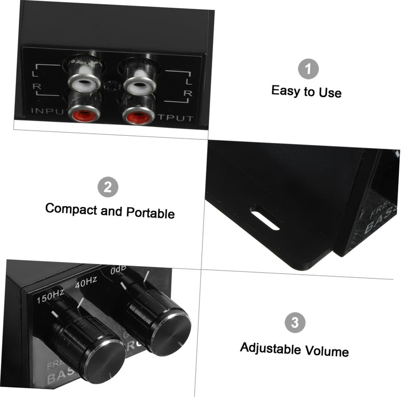 ULTECHNOVO Car Audio Amplifier Adjustable Bass Knob Level Controller Your