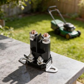 Interruptor solenoide de arranque de 4 polos de 12 V con base para Ariens 35510, Bolens 1752137, Gravely 45071, Snapper 1-8604 Cortacésped Tractor Quad