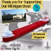 12” SS Edmund Fitzgerald Model, Freighter Model, Titanic Toy Co