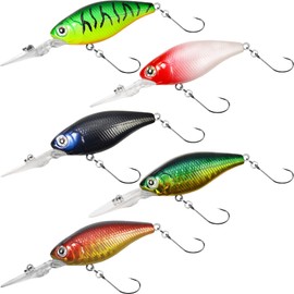 Fishing Lure Set, Vmsixvm, Fishing Tackle Set, Management Fishing Sites, Streams, Lures, Includes Trout Spoon, Lure, Crankbait, Sinking Minnow, Swivel, Snap, Spinner Lure, Rainbow Trout, Barbless