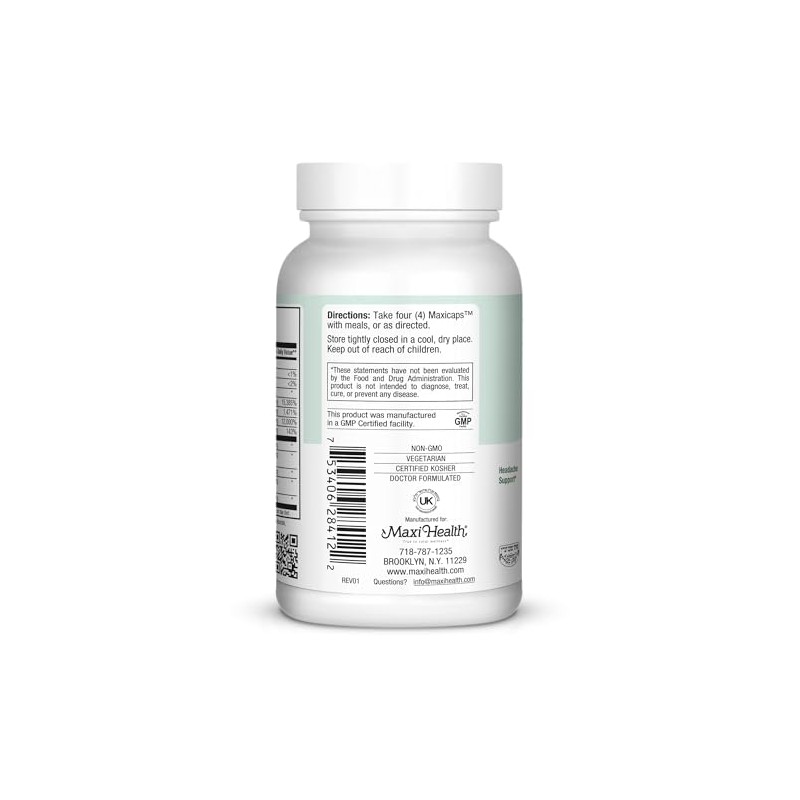 Maxi Health Migraine Max| Powerful Migraine Relief | 100% Natural