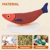 AUSCAT Cat Toy with Catnips, Pack of 3 Fish Cat