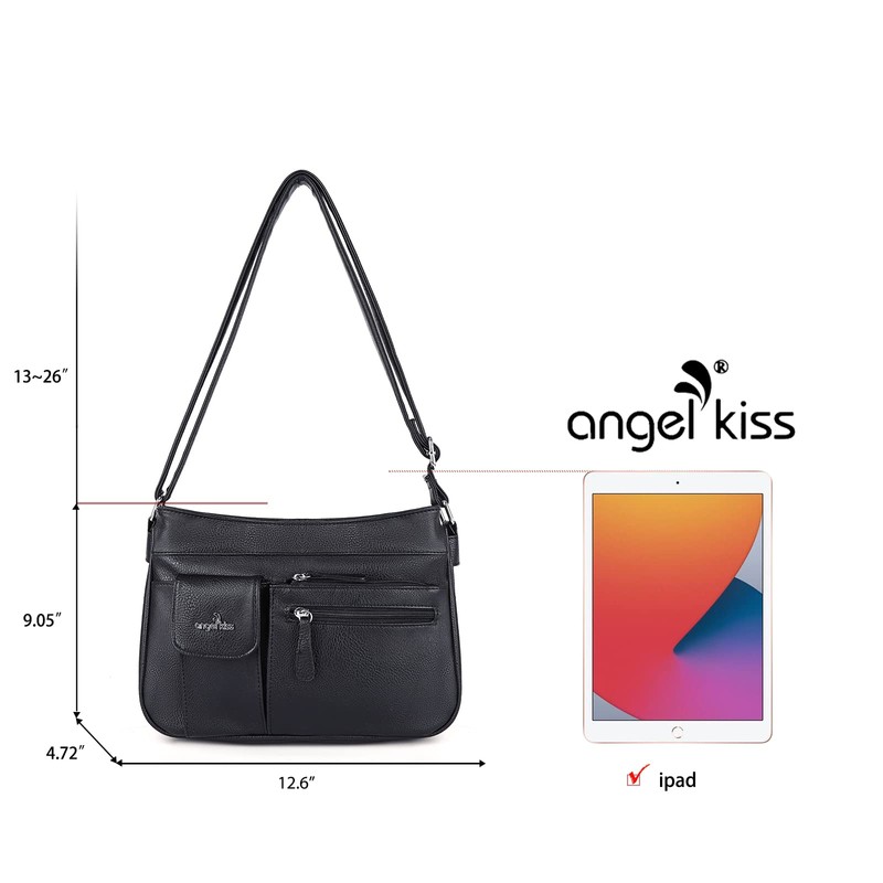 Angel Kiss Women's Handbag, Small Shoulder Bag, Leather Shoulder Bag
