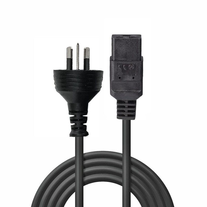 2m Power Cable 10A 3-Pin Plug to IEC C19 Socket