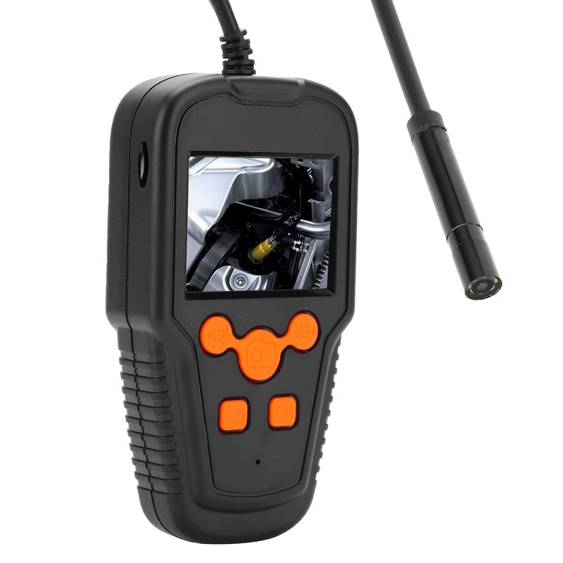 2MP Industrial Endoscope Handheld 2.4in HD Screen Waterproof 8mm Lens