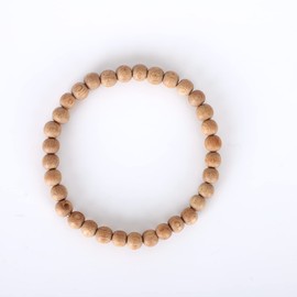 Ewaco Lucky 3 pcs Wood Beads Bracelet for Women Men Natural Wood Beads Elastic Stretch Yoga Prayer Bracelet