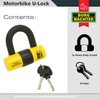 Burg-Wächter 100D Y Sold Secure Gold Motorcycle Single U Lock