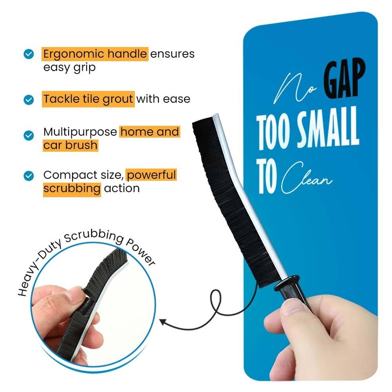 TSA Crevice Cleaning Brush 3 Pack – Precision Grout &