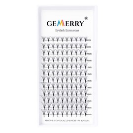 Pre Made Fan Eyelash Extensions 8D Fans 0.07mm C Curl 8-14mm Mix 8D Cluster Eyelash Extension Premade Fans Volume Russian Individual Lashes Cluster Gemerry Fan Lash Extensions(0.07-8D-C curl-Mix)