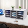 N/A 4-Tier Mail Sorter Organizer Countertop Literature Student Mailbox for
