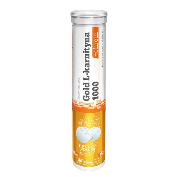 Categories:Homeopathy,Pharmacy Olimp Gold L-Carnitine + chromium, effervescent tablets, 20