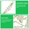 SEWACC 24pcs Spring Bait Cage Olive Shape Fishing Lure Carbon
