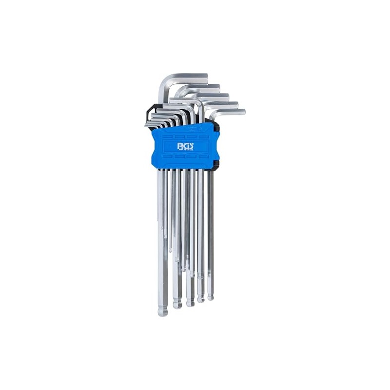 BGS 9799 Allen Key Set, 13 Pieces, Extra Long, Hexagon